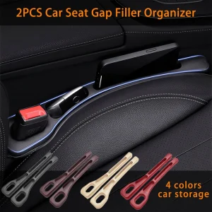 Car seat gap filler between the front seat and center console, shown in four colors